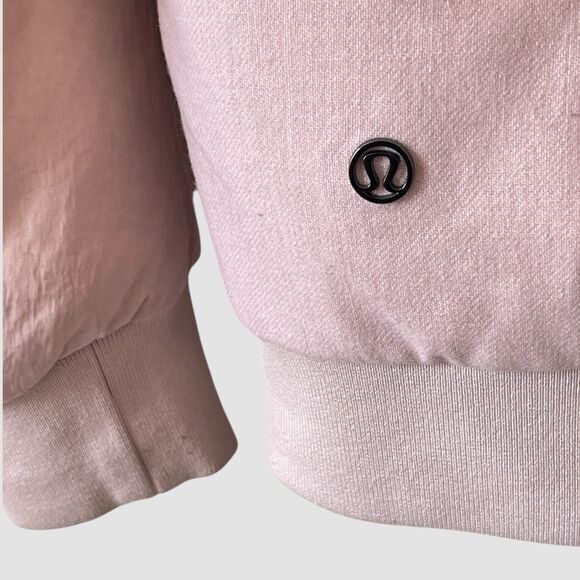 Lululemon Jacket Womens 6 Roam Far Wool Bomber Goose Down 3-in-1 Puffer Pink - Picture 9 of 11